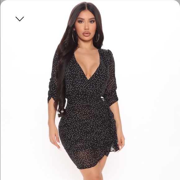 Dotted Lines Polka Dot Mini Dress - Picture 2 of 2